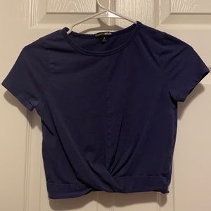 dark blue fashion nova top